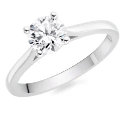Beaverbrooks Once Platinum Diamond Solitaire Engagement Ring