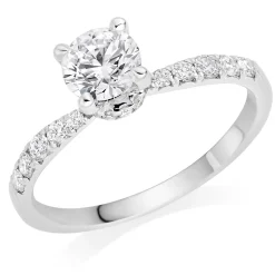 Beaverbrooks Once Platinum Diamond Solitaire Engagement Ring