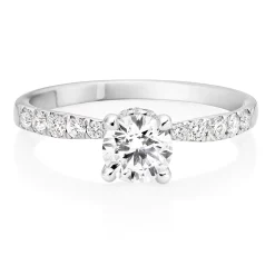 Beaverbrooks Once Platinum Diamond Solitaire Engagement Ring