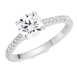 Beaverbrooks Once Platinum Diamond Solitaire Engagement Ring