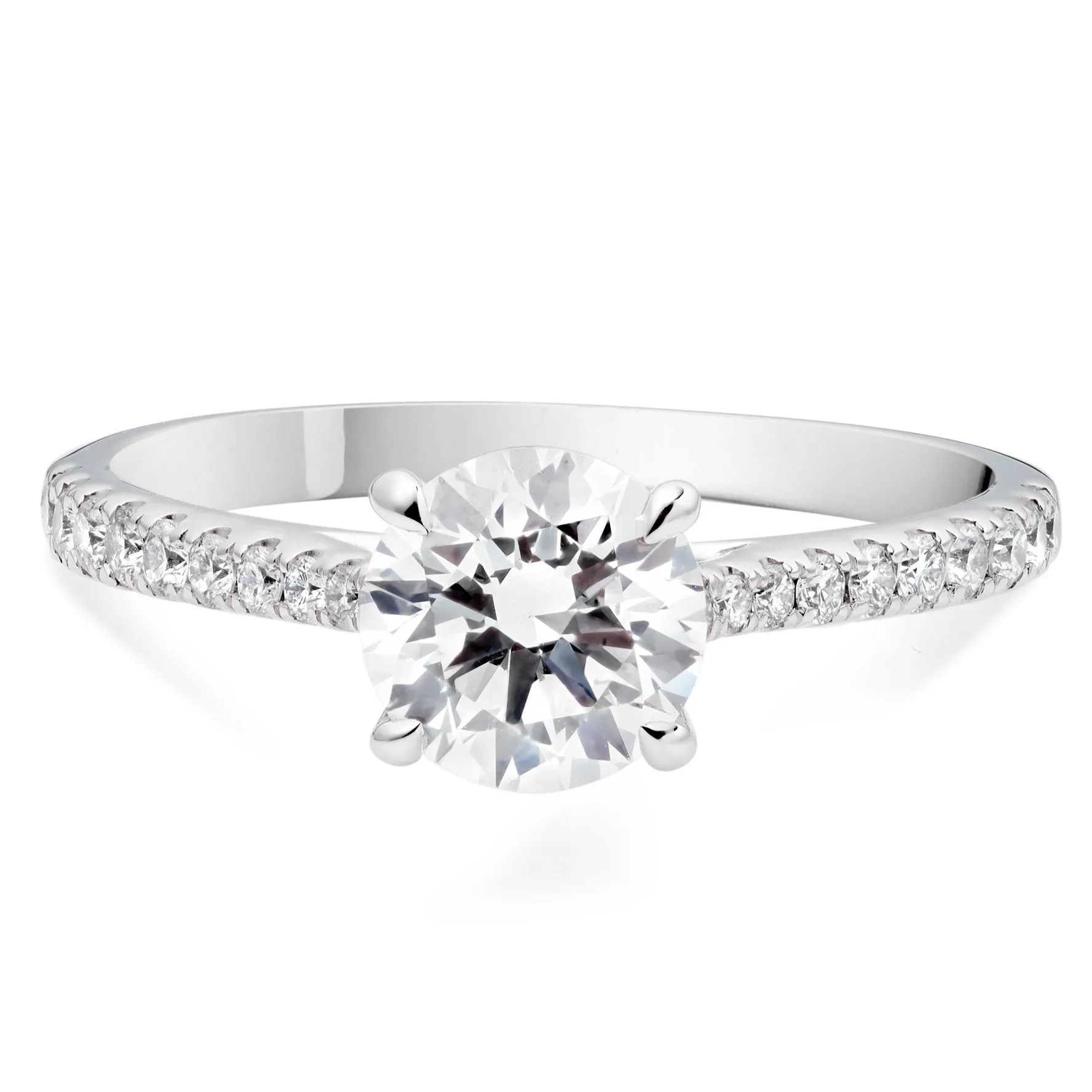 Beaverbrooks Once Platinum Diamond Solitaire Engagement Ring