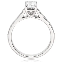 Beaverbrooks Once Platinum Emerald Cut Diamond Ring