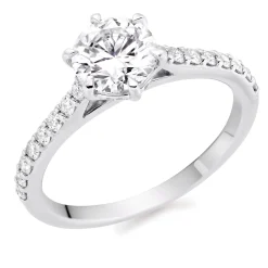 Beaverbrooks Once Platinum Diamond Solitaire Engagement Ring