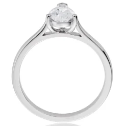 Beaverbrooks Once Platinum Diamond Pear Shaped Solitaire Engagement Ring