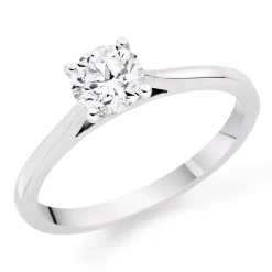 Beaverbrooks Once Platinum Diamond Solitaire Ring