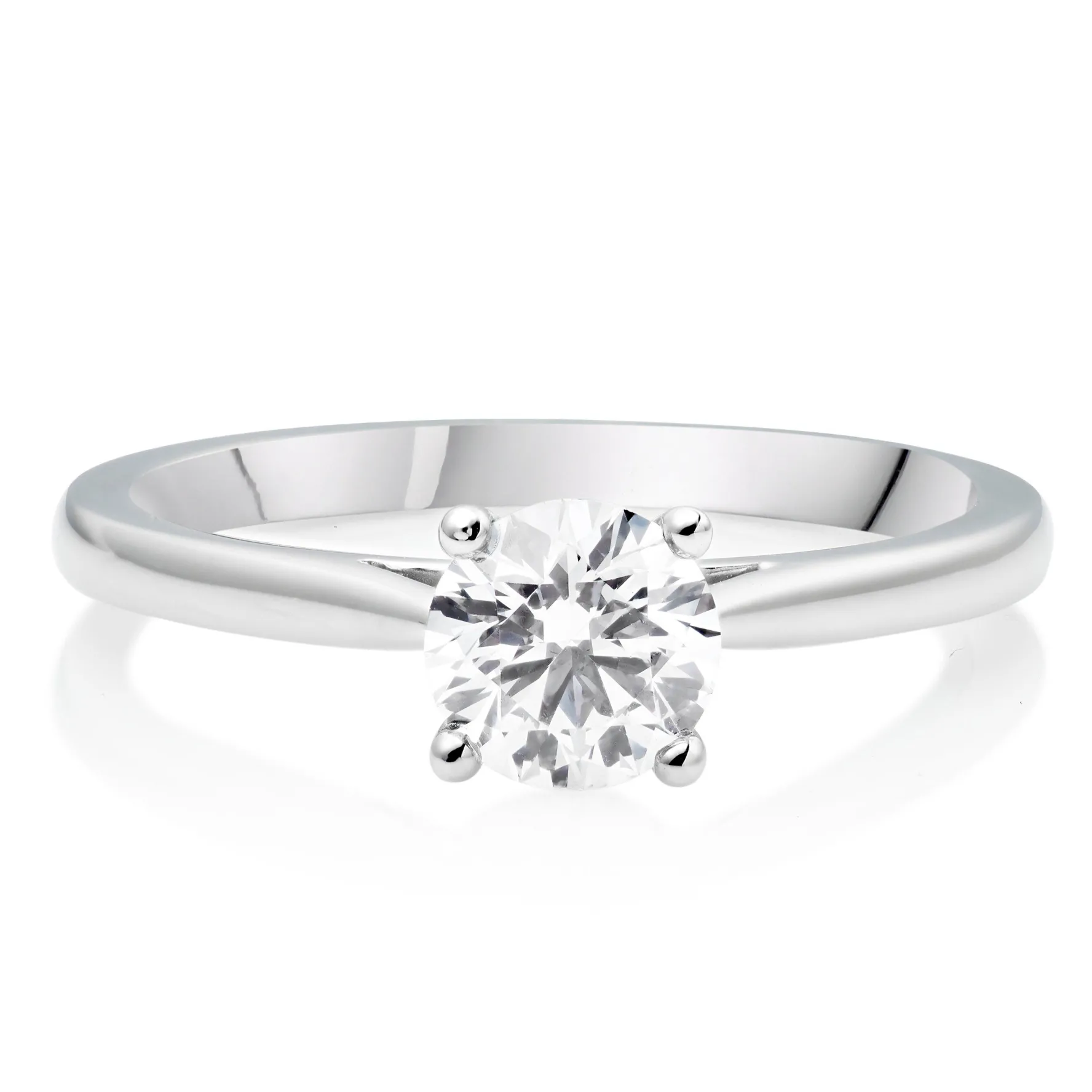 Beaverbrooks Once Platinum Diamond Solitaire Engagement Ring