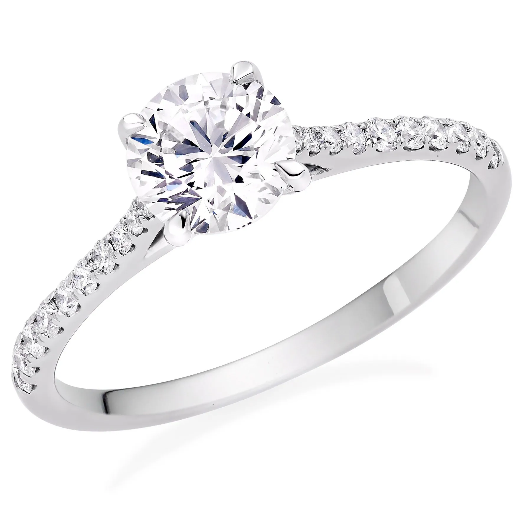 Beaverbrooks Once Platinum Diamond Solitaire Ring