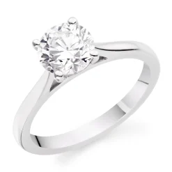 Beaverbrooks Once Platinum Diamond Solitaire Engagement Ring