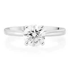 Beaverbrooks Once Platinum Diamond Solitaire Engagement Ring