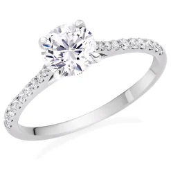 Beaverbrooks Once Platinum Diamond Solitaire Engagement Ring