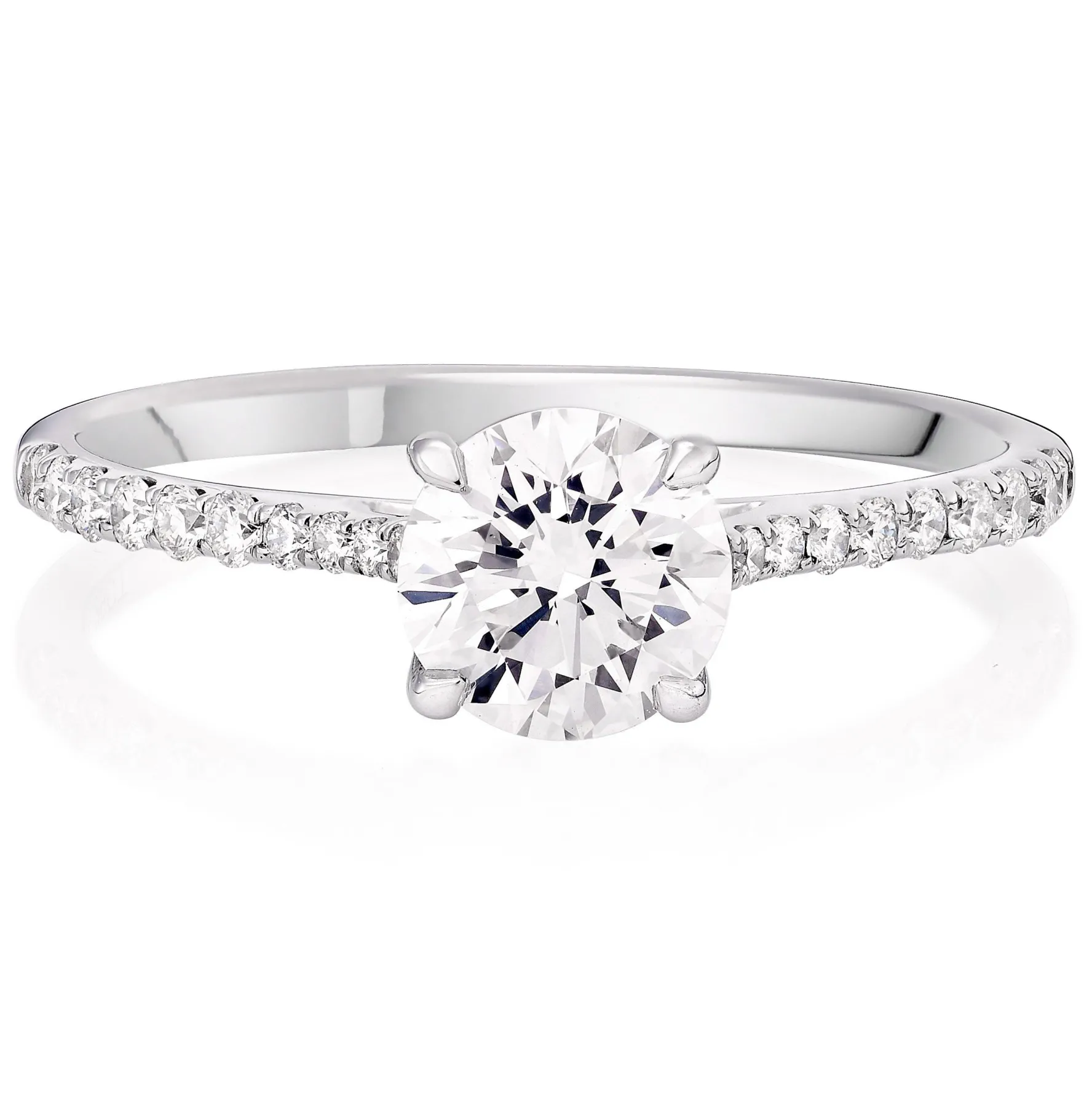 Beaverbrooks Once Platinum Diamond Solitaire Engagement Ring