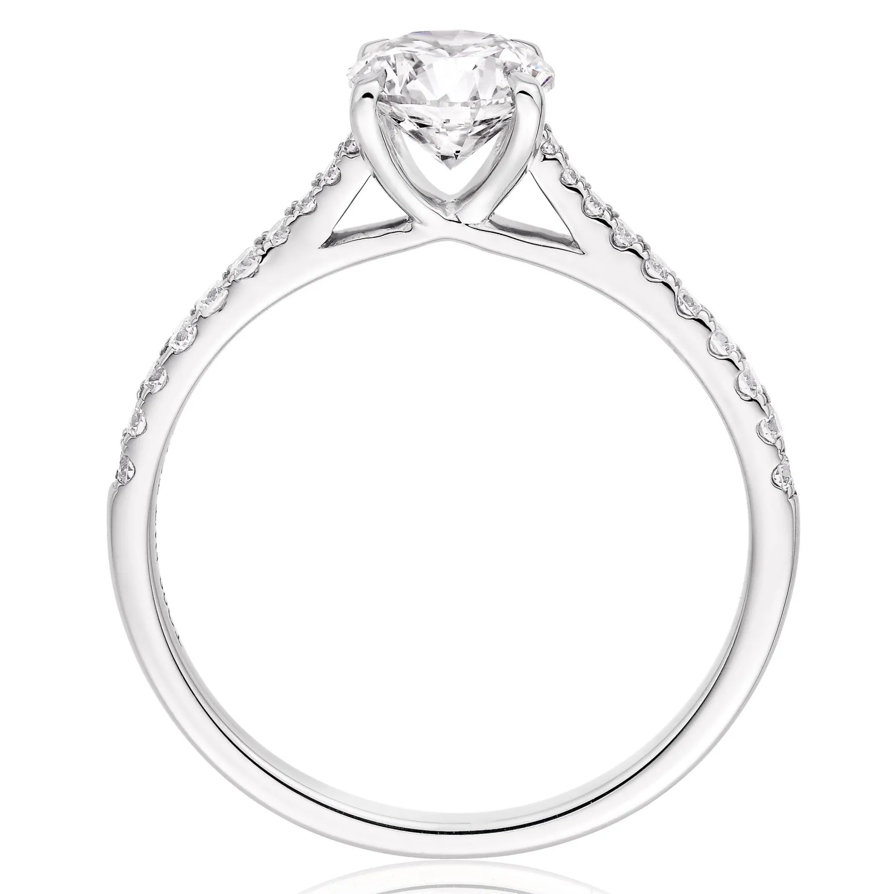 Beaverbrooks Once Platinum Diamond Solitaire Engagement Ring