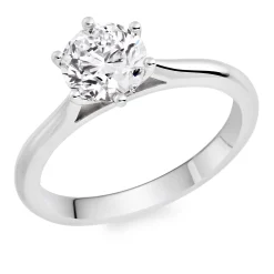 Beaverbrooks Once Platinum Diamond Solitaire Ring