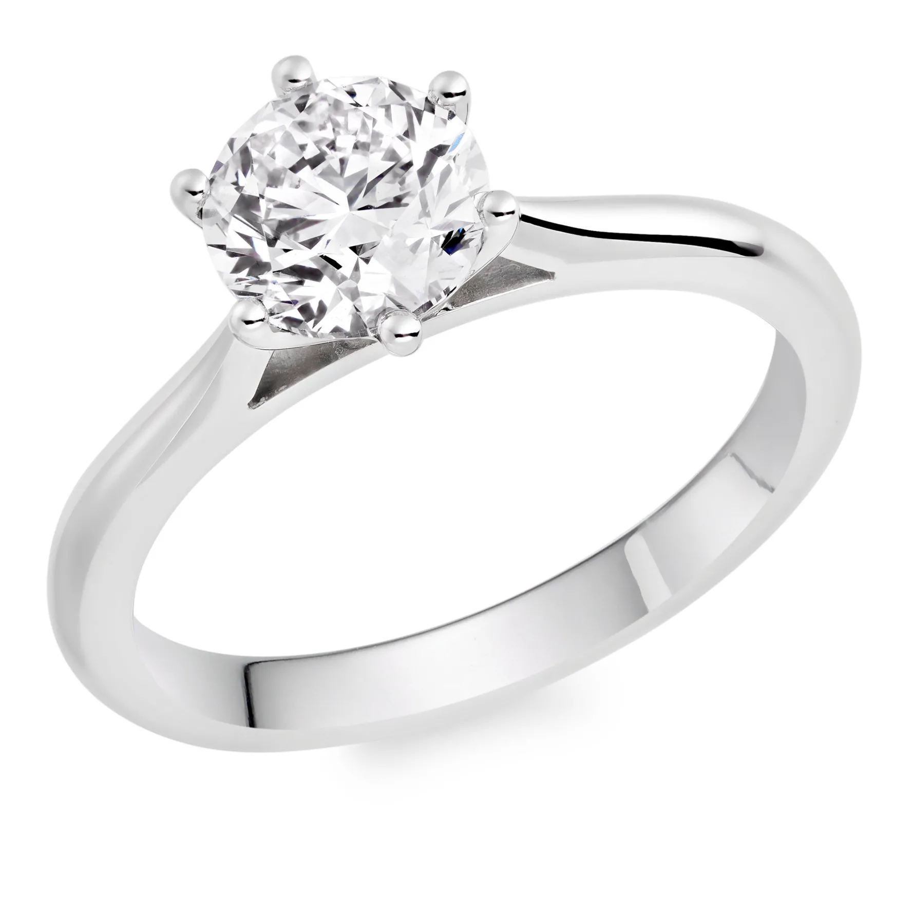 Beaverbrooks Once Platinum Diamond Solitaire Ring