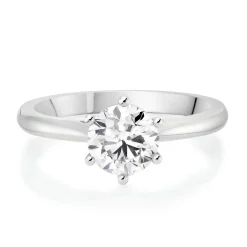 Beaverbrooks Once Platinum Diamond Solitaire Ring