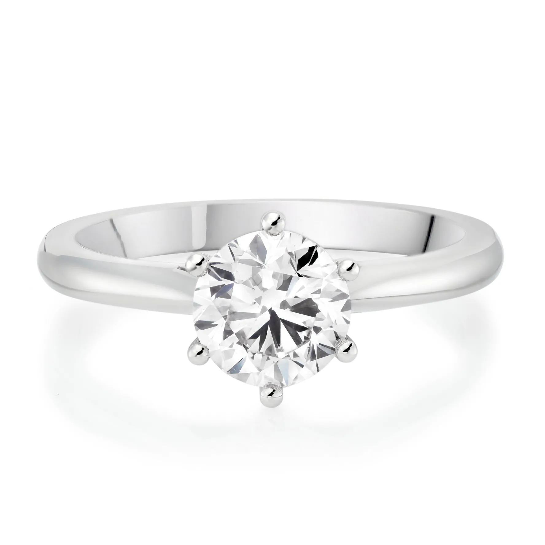 Beaverbrooks Once Platinum Diamond Solitaire Ring