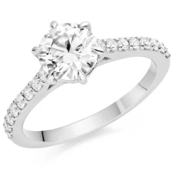 Beaverbrooks Once Platinum Diamond Solitaire Engagement Ring