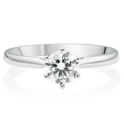 Beaverbrooks Once Platinum Diamond Solitaire Engagement Ring