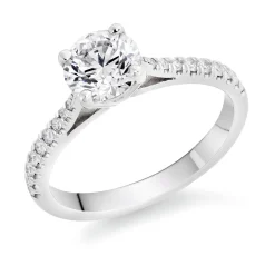 Beaverbrooks Once Platinum Diamond Solitaire Ring