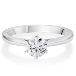 Beaverbrooks Once Platinum Diamond Solitaire Engagement Ring