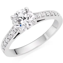 Beaverbrooks Once Platinum Diamond Solitaire Ring