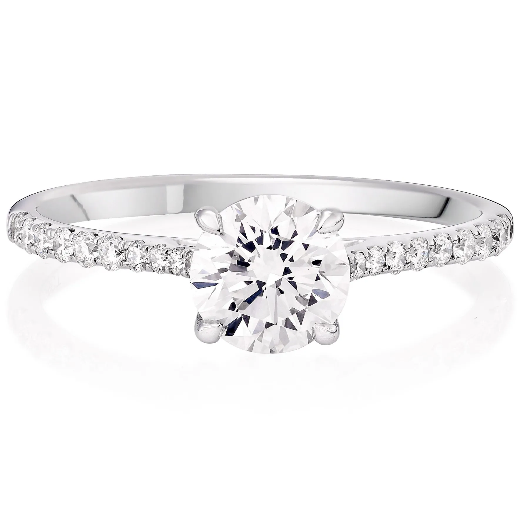 Beaverbrooks Once Platinum Diamond Solitaire Engagement Ring