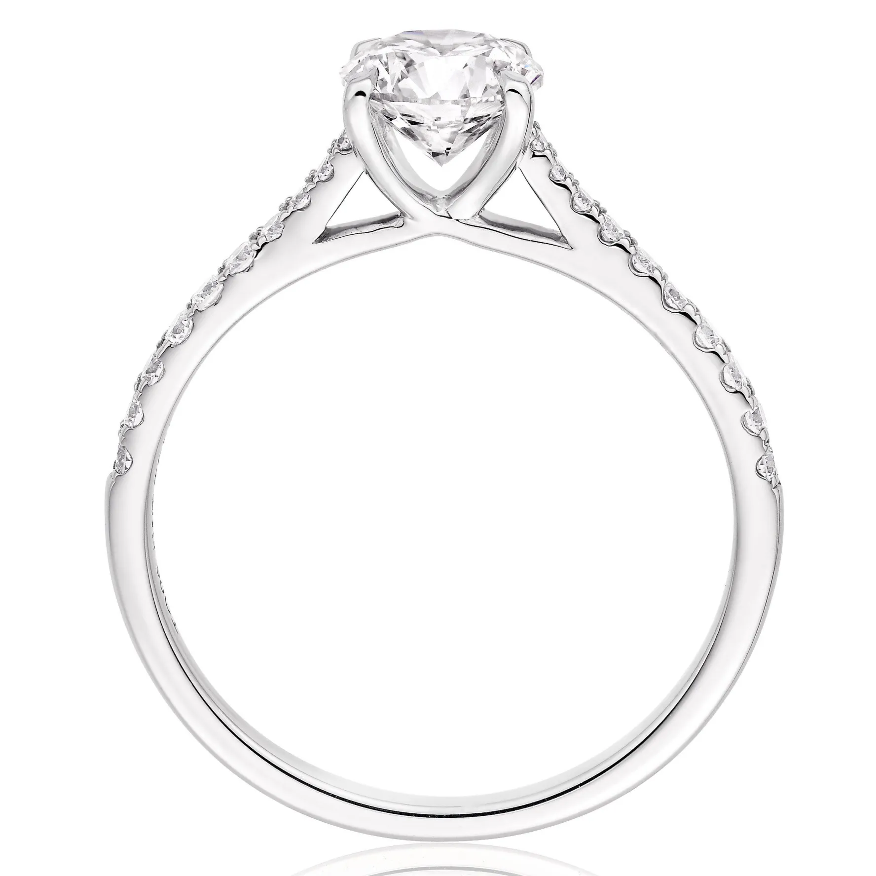 Beaverbrooks Once Platinum Diamond Solitaire Engagement Ring