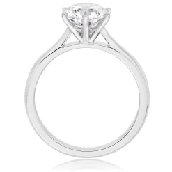 Beaverbrooks Once Platinum Diamond Solitaire Engagement Ring