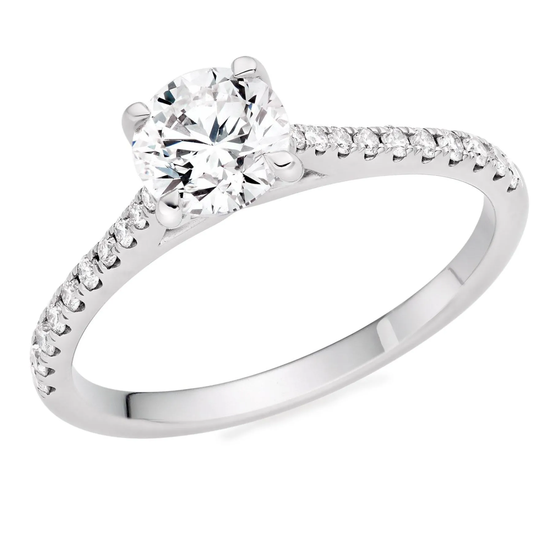 Beaverbrooks Once Platinum Diamond Solitaire Ring
