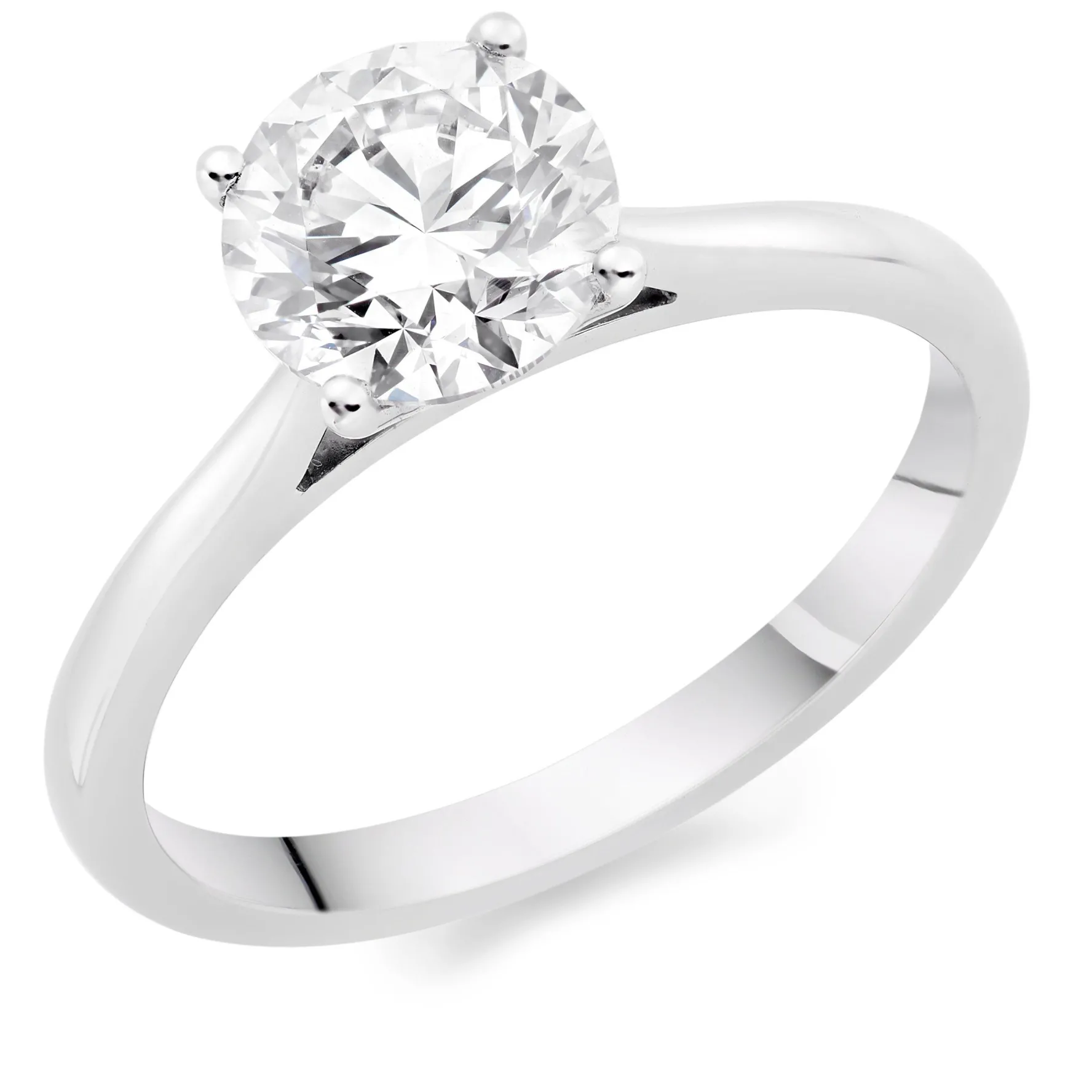 Beaverbrooks Once Platinum Diamond Solitaire Ring