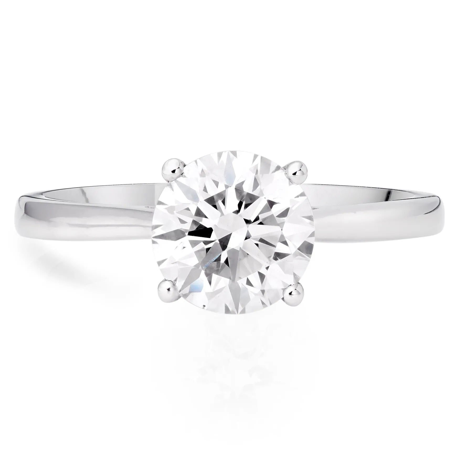 Beaverbrooks Once Platinum Diamond Solitaire Ring