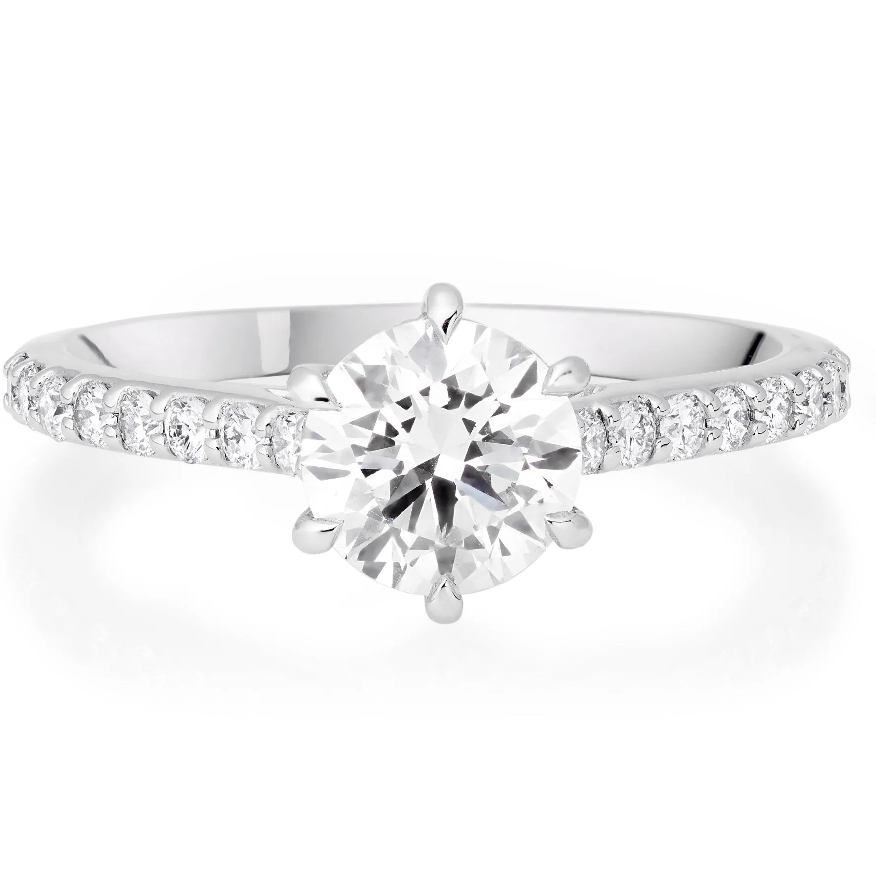 Beaverbrooks Once Platinum Diamond Solitaire Engagement Ring