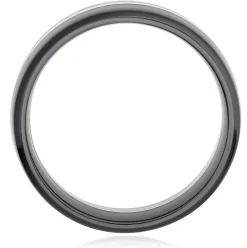 Beaverbrooks Platinum and Zirconium 7mm Men’s Wedding Ring