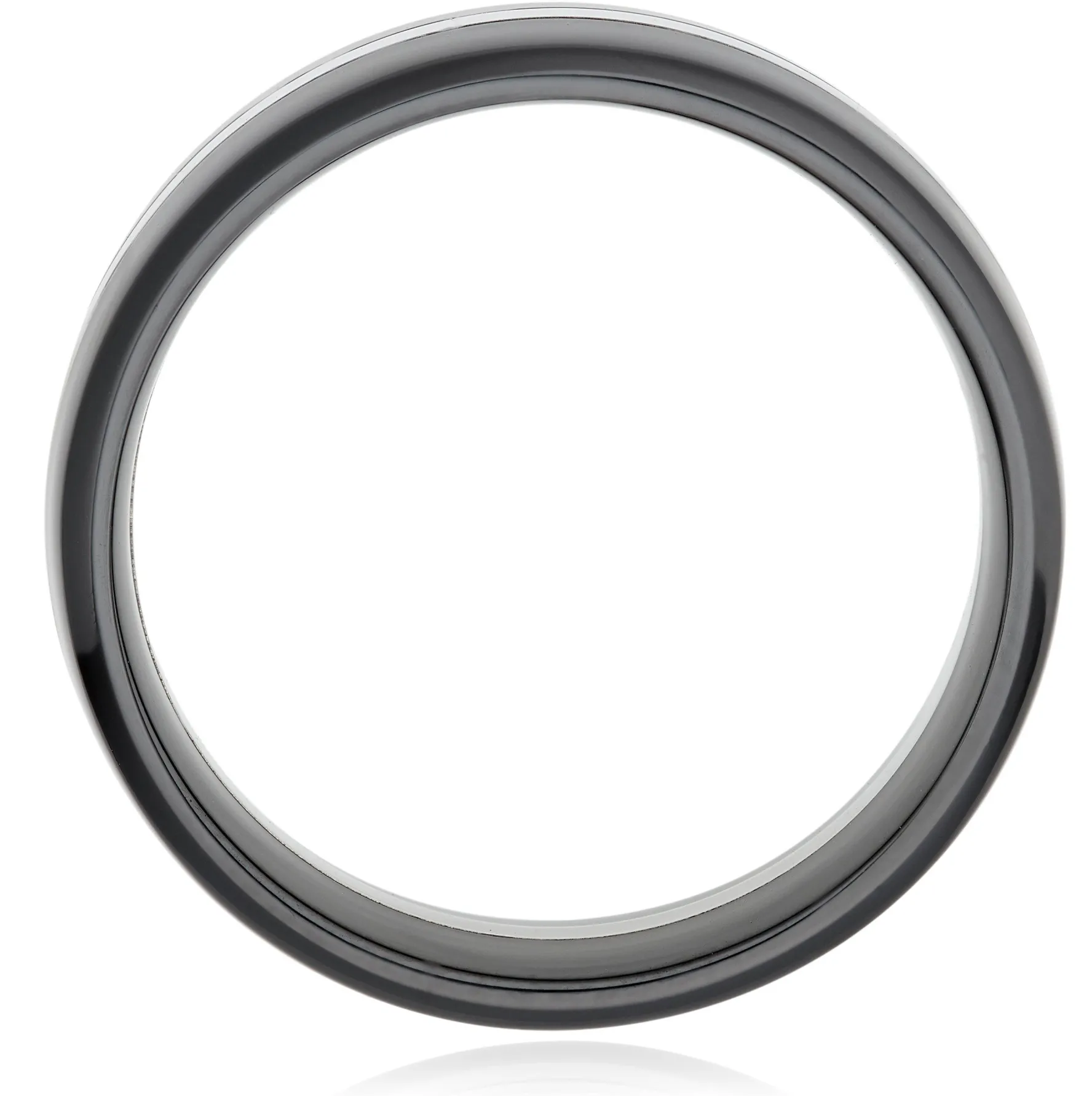 Beaverbrooks Platinum and Zirconium 7mm Men’s Wedding Ring