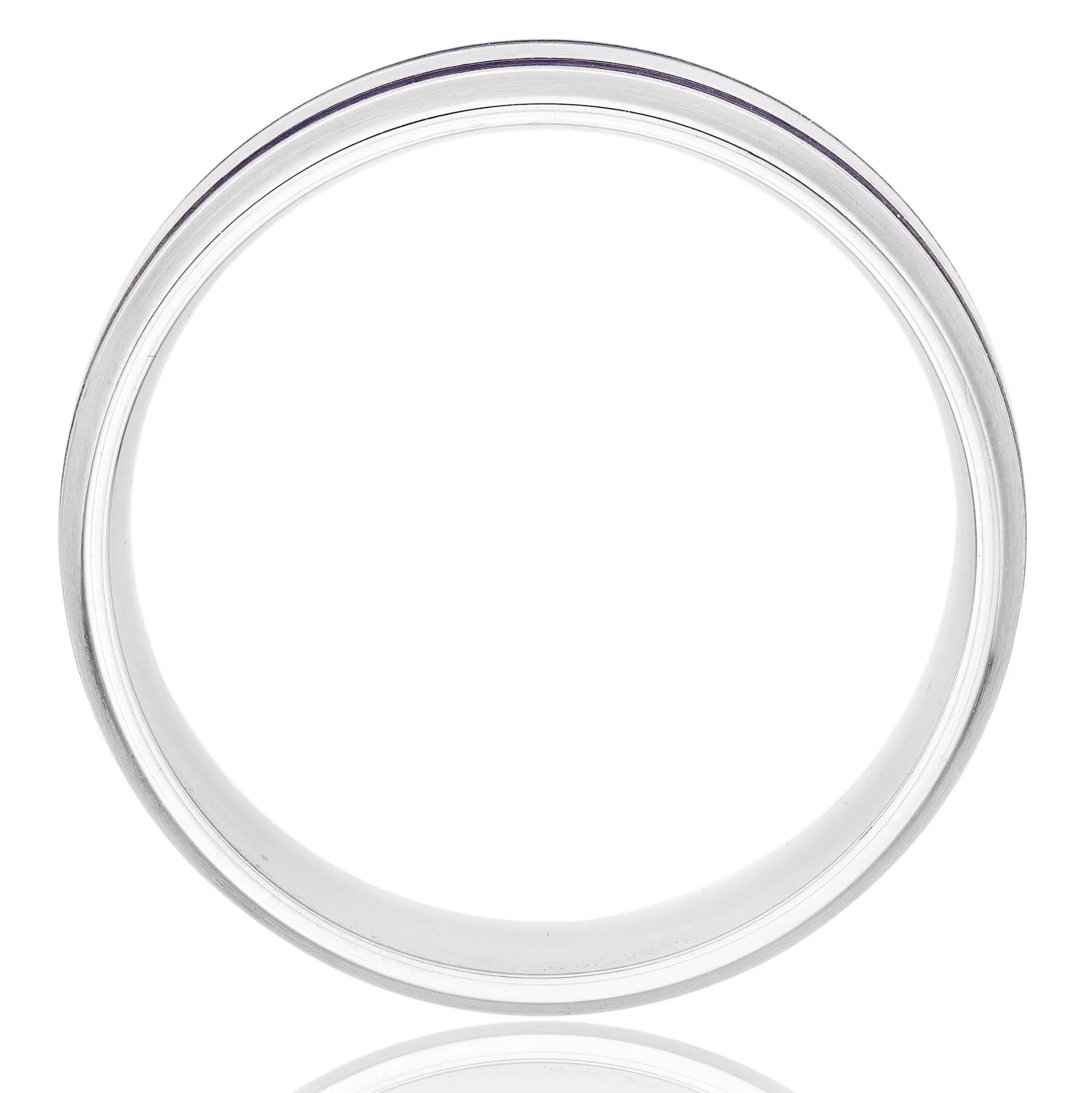 Beaverbrooks Platinum Blue Ceramic 6mm Men’s Wedding Ring