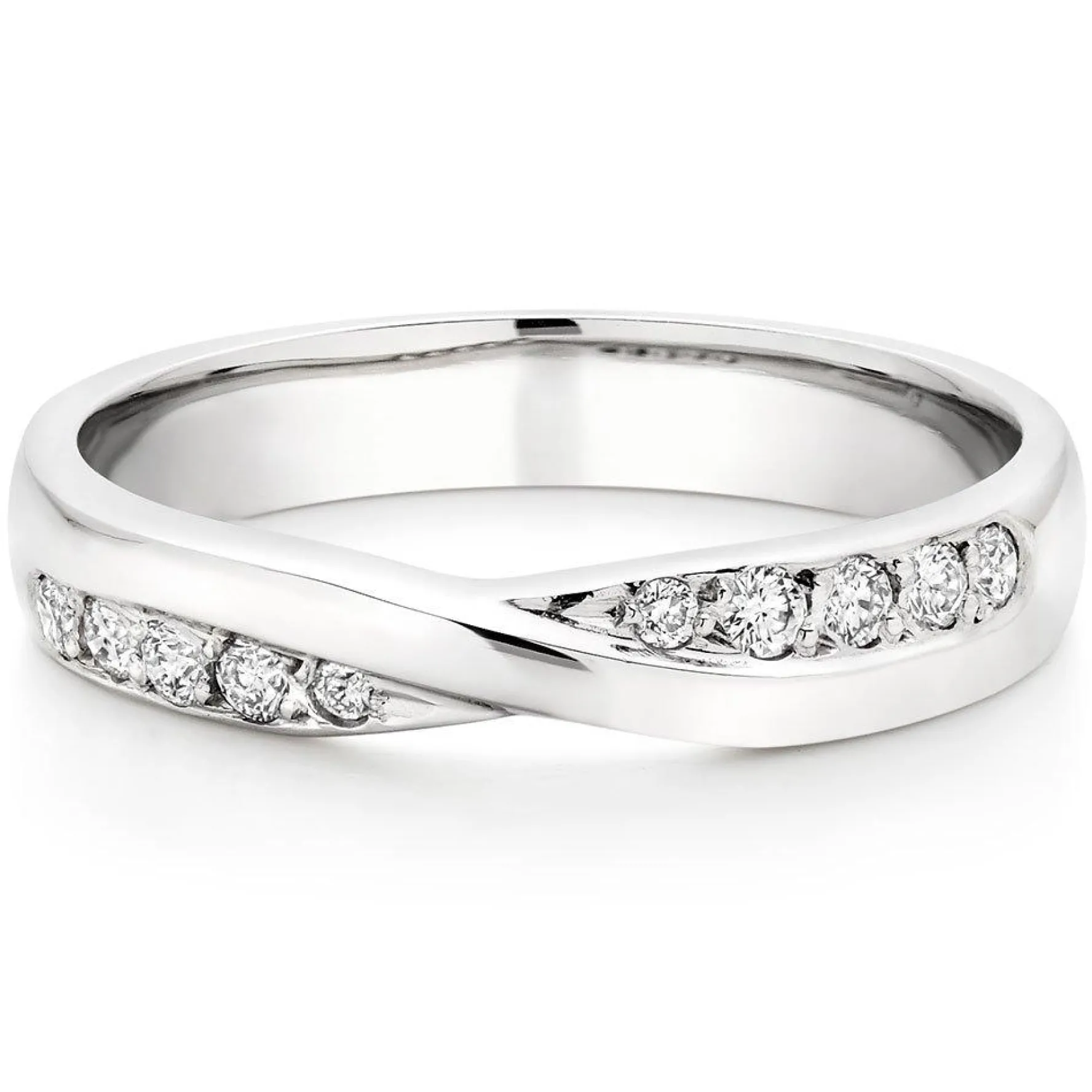 Beaverbrooks Platinum Diamond 3.5mm Wedding Ring