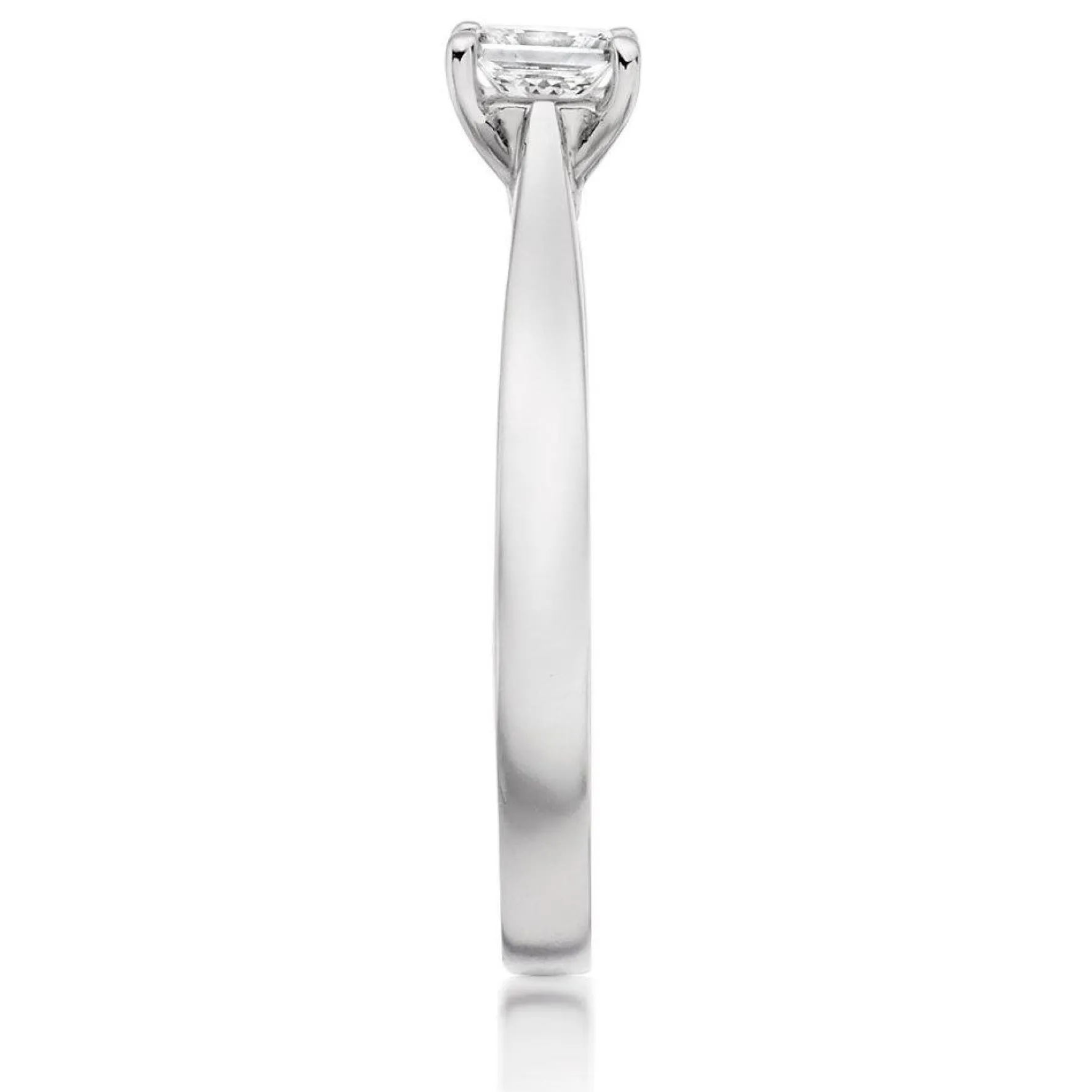 Beaverbrooks Platinum Diamond Princess Cut Solitaire Ring