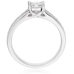 Beaverbrooks Platinum Diamond Princess Cut Solitaire Ring
