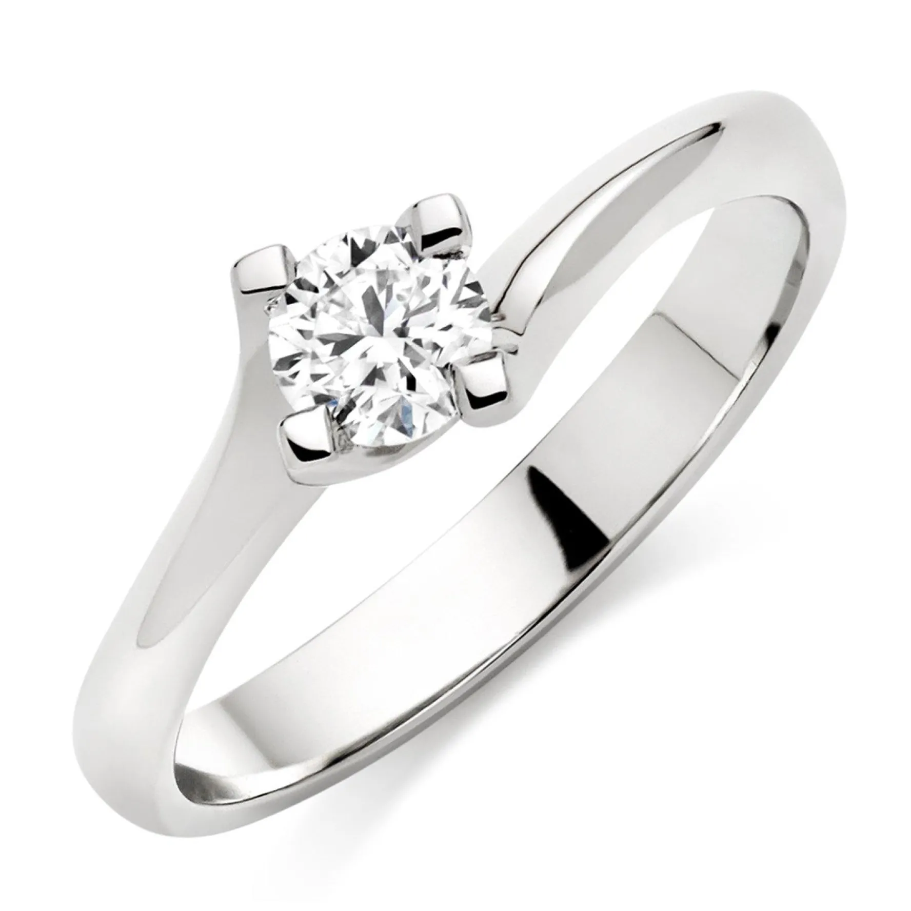 Beaverbrooks Platinum Diamond Solitaire Ring