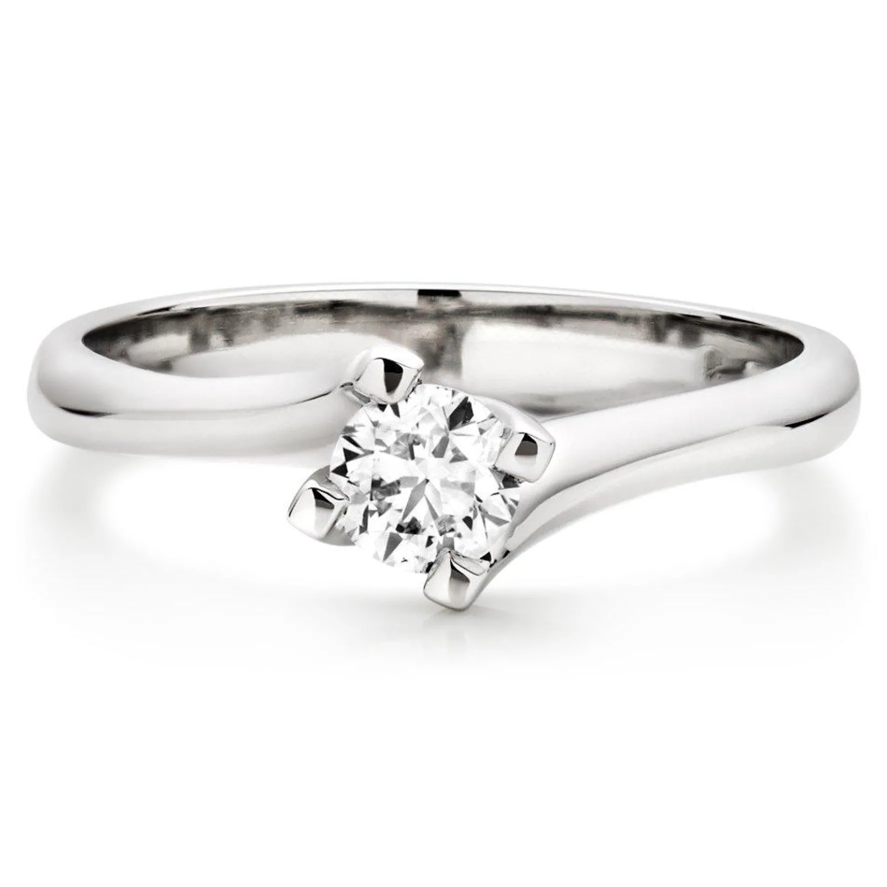 Beaverbrooks Platinum Diamond Solitaire Ring