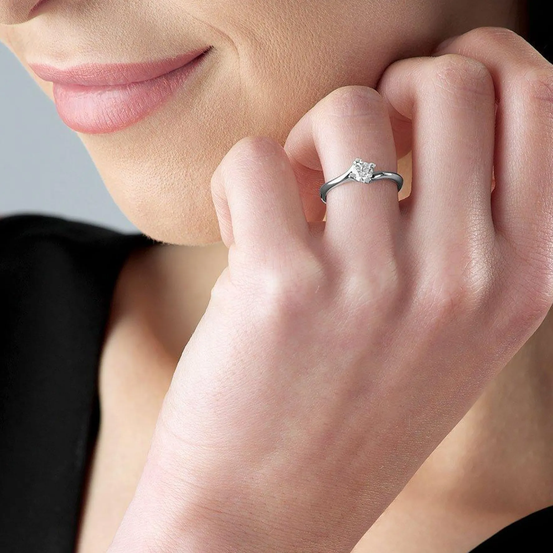 Beaverbrooks Platinum Diamond Solitaire Ring