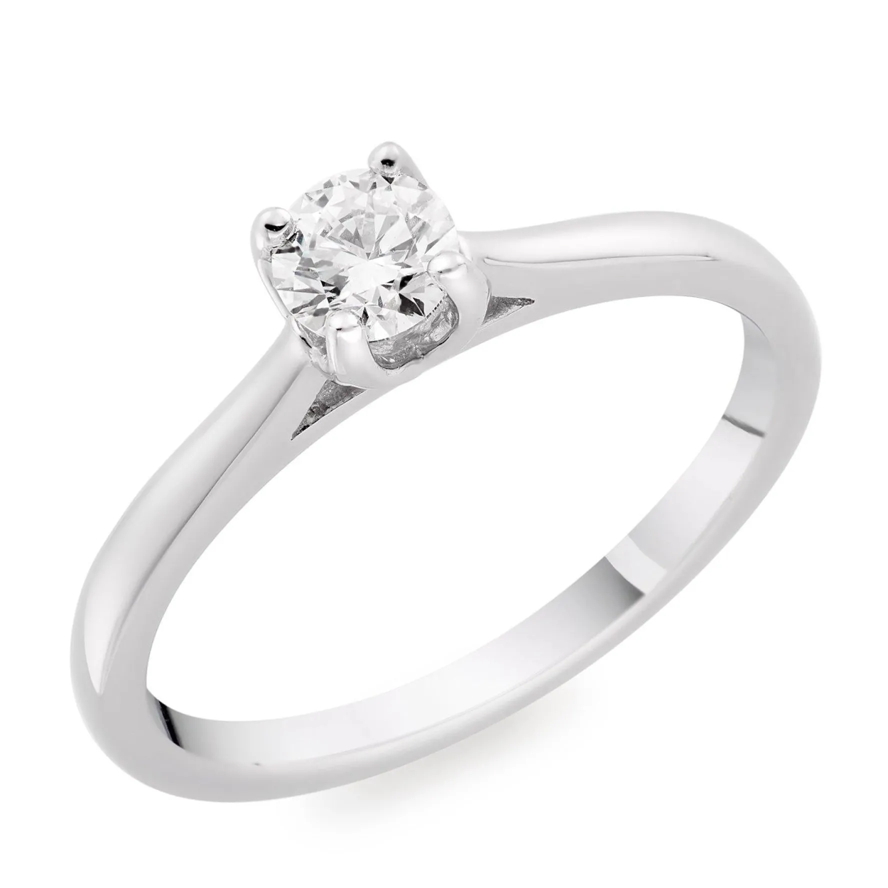 Beaverbrooks Platinum Diamond Solitaire Engagement Ring