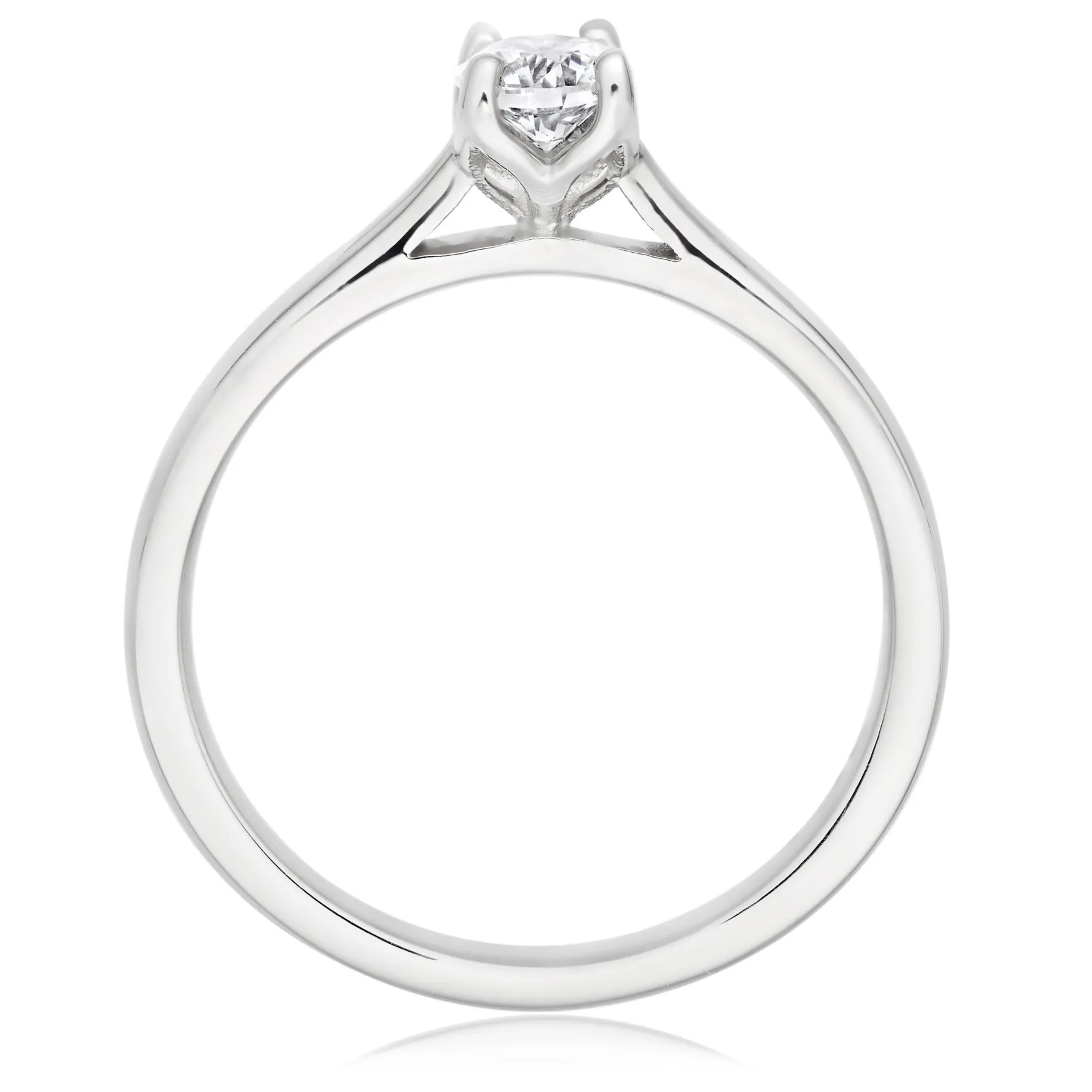 Beaverbrooks Platinum Diamond Solitaire Engagement Ring