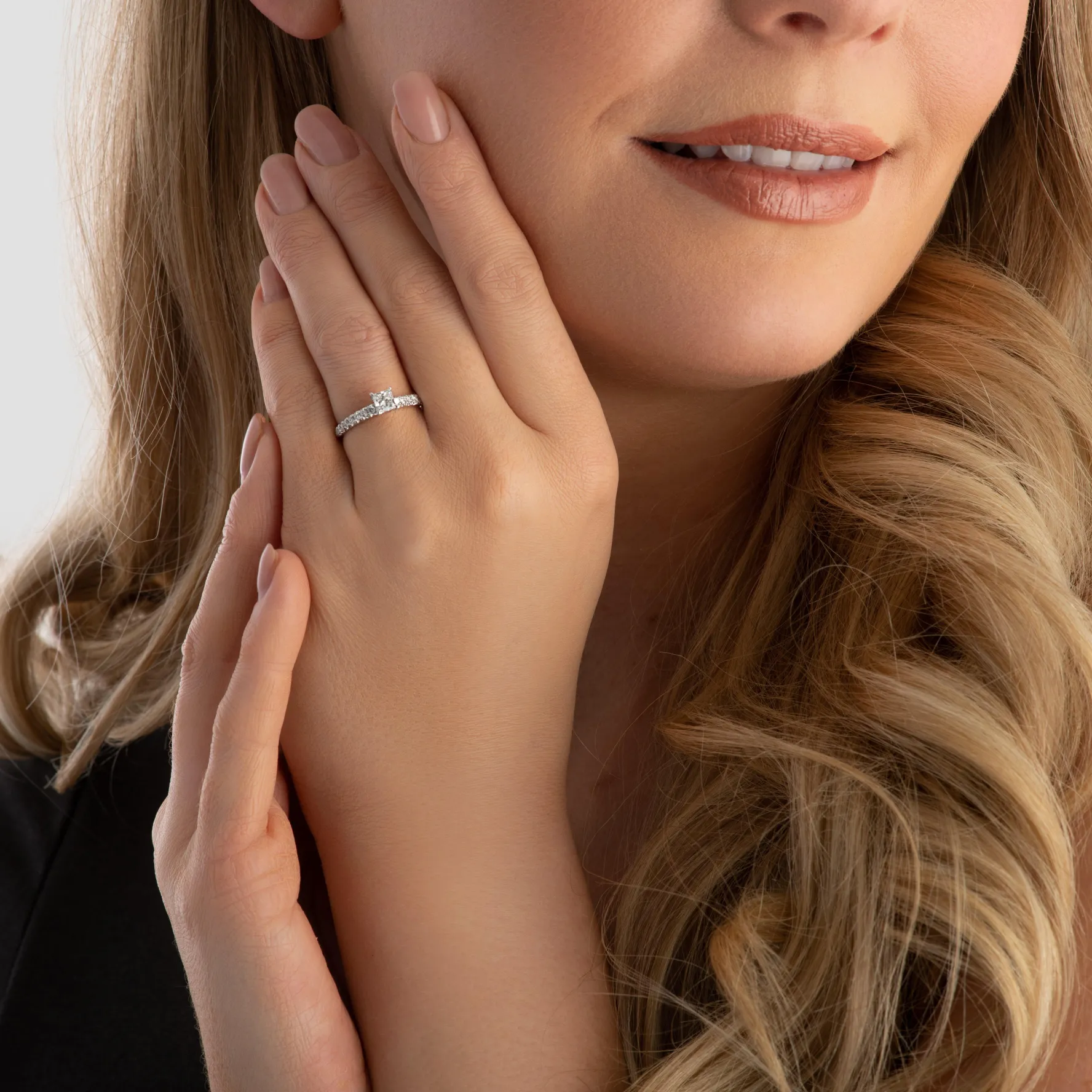 Beaverbrooks Platinum Diamond Princess Cut Solitaire Ring