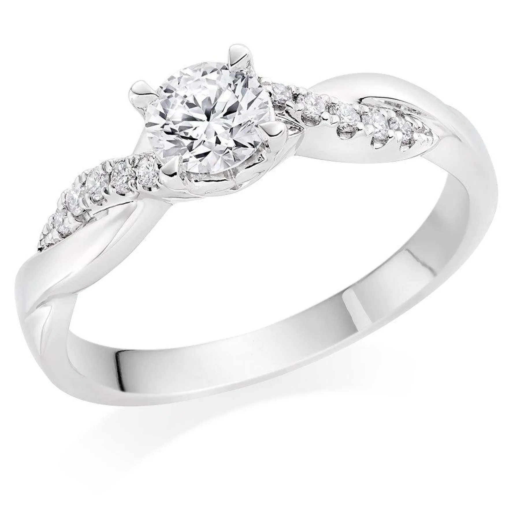 Beaverbrooks Platinum Diamond Solitaire Ring