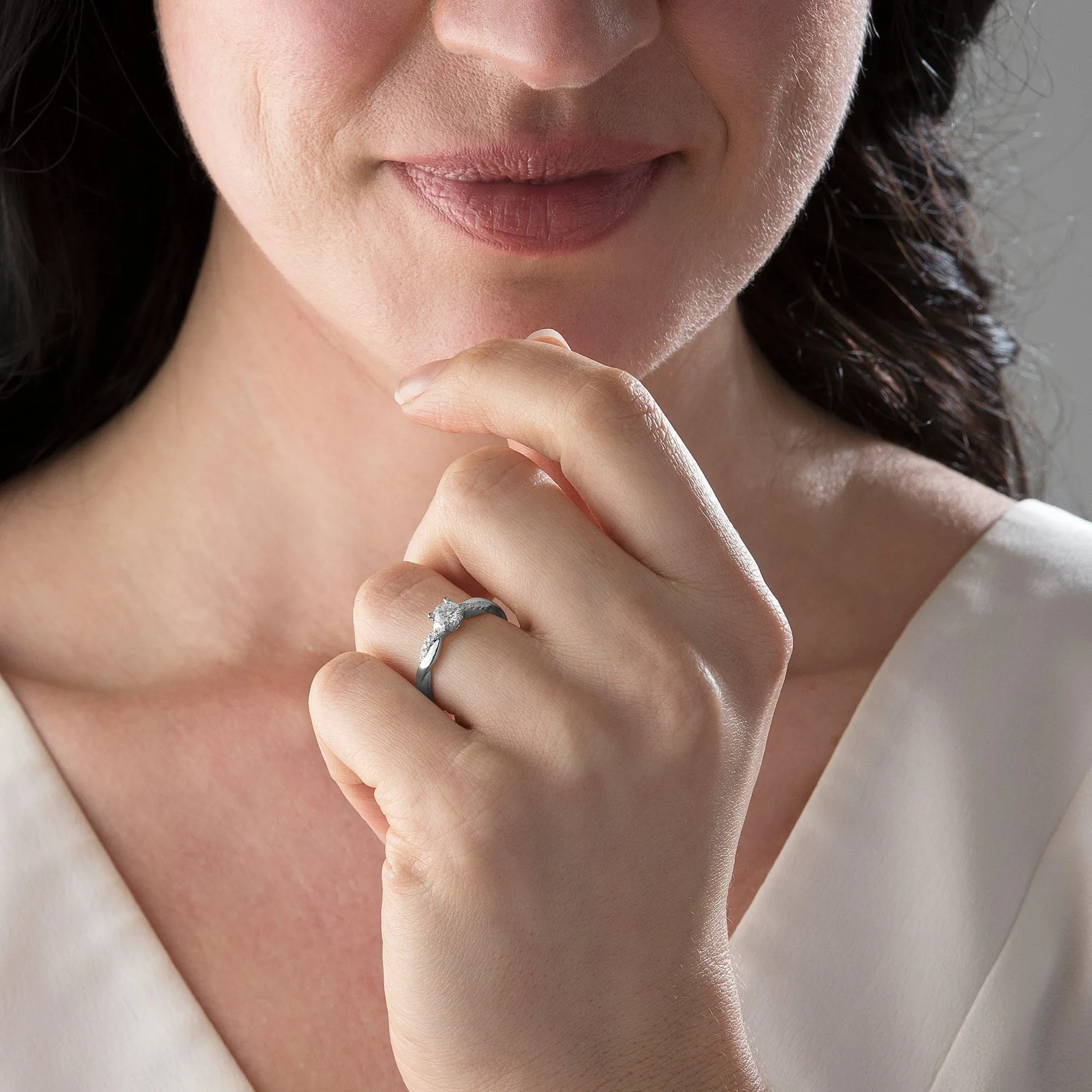 Beaverbrooks Platinum Diamond Solitaire Ring