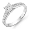 Beaverbrooks Platinum Diamond Princess Cut Solitaire Engagement Ring