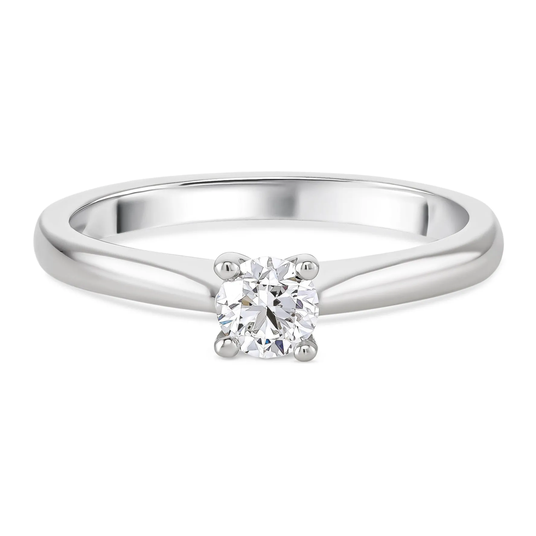 Beaverbrooks Platinum Diamond Solitaire Engagement Ring