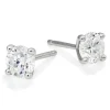 Beaverbrooks Platinum Diamond Solitaire Earrings