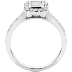 Beaverbrooks Platinum Diamond Halo Ring